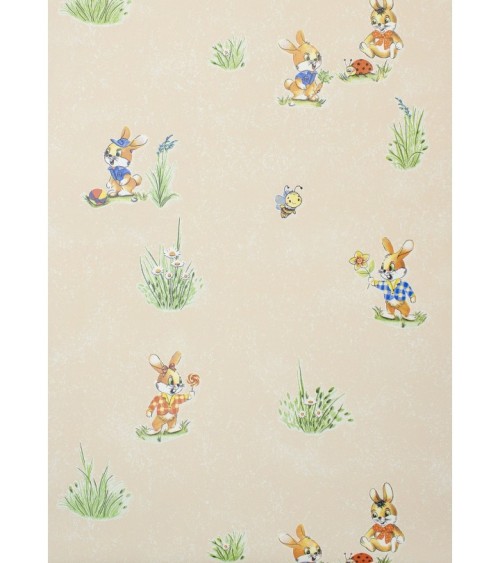 Vinyl Foam wallpaper on paper backing Vinil Bunnies WKS 1-1337 Pearch 10,05 x 0,53 m