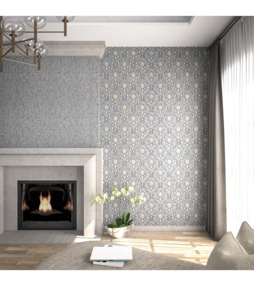 Vinyl Foam wallpaper on non-woven base Vinil Klein KFS 2-1524 Golden Sand 10,05 x 0,53 m