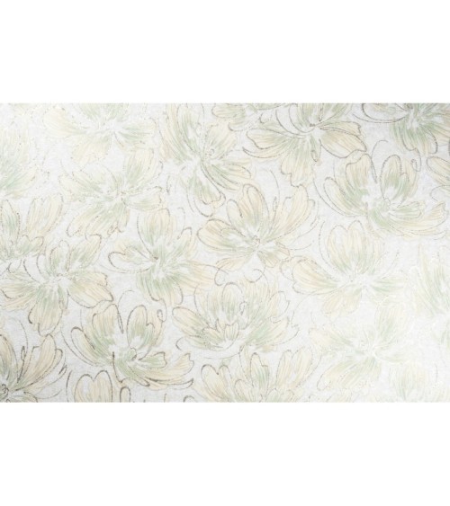 Vinyl Foam wallpaper on non-woven base Vinil Pure DHL-1652/3 Light Yellow Green(1,06С…10,05 m)