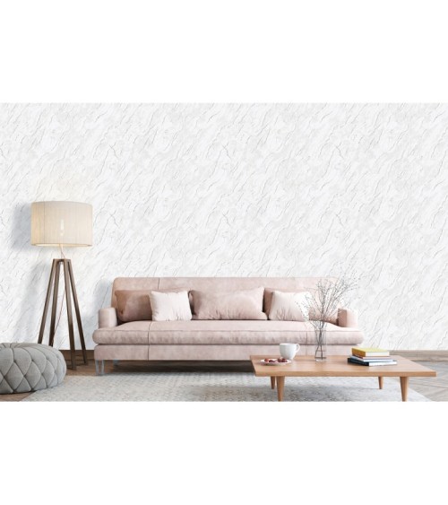 Vinyl Foam wallpaper on non-woven base Vinil Lagoona DHL-1651/2 White (1,06С…10,05 m)