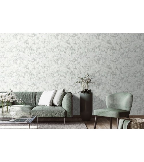 Vinyl Foam wallpaper on non-woven base Vinil Lagoona  DHS-1585/5 Gray-Green (1,06С…10,05 m)