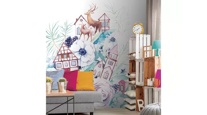 Wall Mural "Watercolor Fantasies" buy with delivery