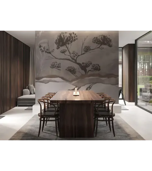 Bonsai Wallpaper – Elegant Japanese Minimalist Design for Your Interior